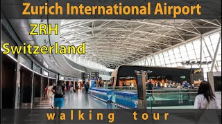 Walking Tour Of Zurich International Airport ZRH  Zurich Switzerland [upl. by Frants]