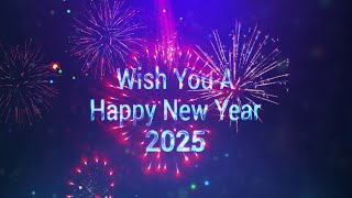 Happy New Year 2025 Text Animation  Free Download [upl. by Attennhoj]