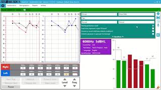 Running a test with the Tremetrics RA660 Audiometer [upl. by Devina]