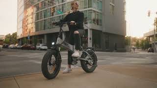 PVY Z20 Plus Fat Tire Electric Folding Bike  GleeRide [upl. by Animsaj]