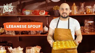 How to make Sfouf an authentic Lebanese Turmeric cake [upl. by Nonohcle11]