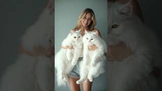 Giant Maine Coons make their owner look tiny [upl. by Risa]