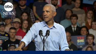 Obama campaigns in Milwaukee for Harris [upl. by Ginzburg]