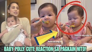 Anak ni Toni Gonzaga at Paul Soriano na si Baby Polly REACTION sa Kanyang solid FoodAlex Gonzaga [upl. by Seys2]