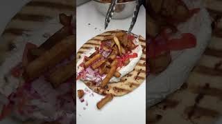 Greek Souvlaki Kebabs  Pork Souvlaki  SOUVLAKI Most Popular GREEK Street Food Pak Foods [upl. by Aehtrod146]