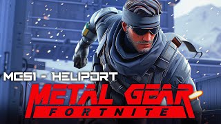 😍 FORTNITE finally gets a TRUE Metal Gear Solid MAP 🤯 MGS1 Heliport 🚁 fortnite [upl. by Palmer771]