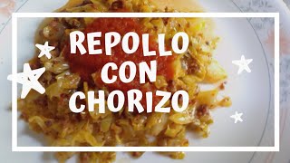 REPOLLO CON CHORIZORECETA DE COLreceta facil [upl. by Ikiv]