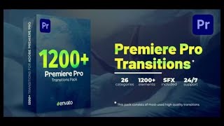 1200 Premiere Pro Transitions  Easy to Use  Fast Render Easy Apply [upl. by Annaert]