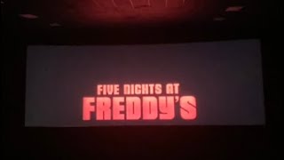 FNAF Movie End Credit Scene In Theaters [upl. by Ilbert]