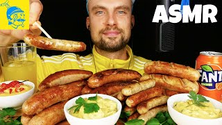 ASMR Eating 5 Very Popular German Sausages 🇩🇪😋 asmreating [upl. by Ojyma]