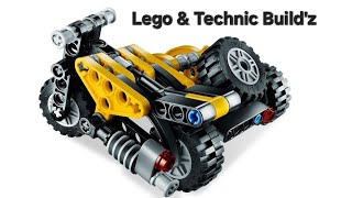 Time Lapse Build of Lego Technic 8045 Mini Telehandler B Motorbike Sidecar [upl. by Lasiaf]