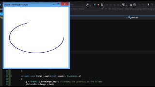 Ellipse Drawing by Angle  C [upl. by Anitra]