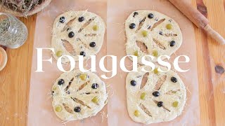 Provençal Olive Fougasse Recipe Rustic French Fougasse Bread Easy Recipe [upl. by Charron]