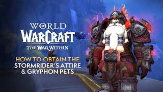 How to EASILY Obtain the Extra Stormriders Attire Transmog Sets amp Gryphon Battle Pets [upl. by Waldner]