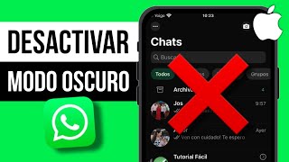 Cómo DESACTIVAR MODO OSCURO de WhatsApp en iPhone [upl. by Neladgam]