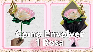 Crea un Regalo Inolvidable Cómo Envolver una Rosa Fácilmente [upl. by Prakash]