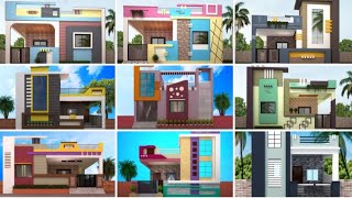 top 20 Single house front design ll latest one floor house designs ll ground floor house photos ll [upl. by Suoivatnod]