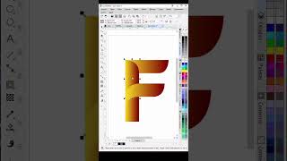 CorelDraw gradient art [upl. by Ryann843]