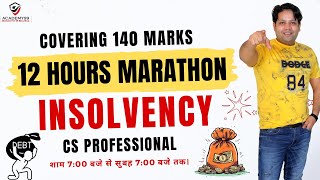 INSOLVENCY MARATHON CS PROFESSIONAL  100 COVERAGE OF ICSI MODULE  INSOLVENCY MARATHON [upl. by Harmonie]