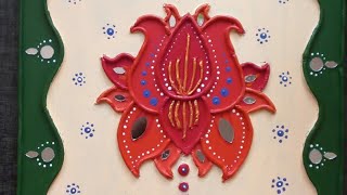 5 Minutes wall hanging lippan art  Khushita Patil [upl. by Evander886]