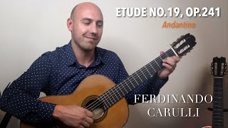 Carulli Op241 No 19 Andantino  Classical Guitar Etude  Played by Jonathan Richter [upl. by Tenrag]