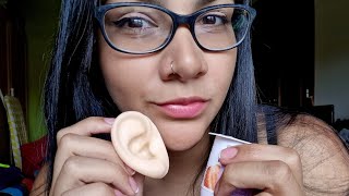 ASMR Lamiendo Yogurt en Orejita mientras charlamos  ASMR en español [upl. by Malamud]