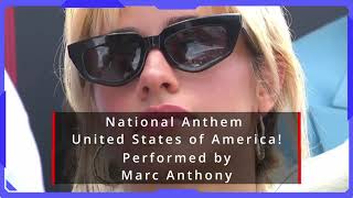 F1 Miami 2024  National Anthem of the United States of America by Marc Anthony [upl. by Enitsenre]