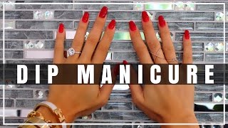 DIP POWDER SNS NAILS  Manicure Application Step By Step amp Review [upl. by Enilram]