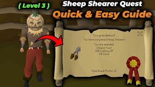 OSRS Sheep Shearer Quest Guide – Quick amp Easy Walkthrough for Beginners [upl. by Leamaj]