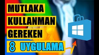 MUTLAKA KULLANMANIZ GEREKEN 8 MİCROSOFT STORE UYGULAMASI [upl. by Selle]