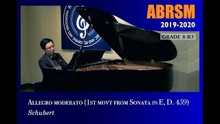 青苗琴行 x 香港演藝精英協會 ABRSM Piano 2019  2020 Grade 8 B3 Allegro Moderato [upl. by Aramad]