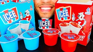 ICEE SLUSHIES BLUE RED MAKER MACHINE FUN FACTORY EATING SHOW NO TALKING CRUNCHY [upl. by Antebi]