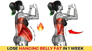 The Best Exercises for Hanging Belly Fat  30min Workout To LOSE 3 INCHES OFF WAIST in 1 Week [upl. by Shellans]