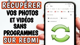 comment récupérer des photos et video supprimer sur redmi [upl. by Yenreit174]