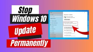 How to Stop Windows 10 Update Permanently  Disable Auto Updates  Turn Off Automatic Updates [upl. by Vtarj]