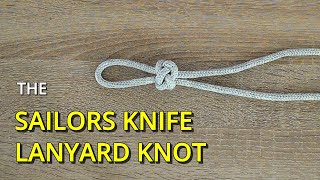 How to tie a Sailors knife lanyard knotKnife Lanyard Knot [upl. by Oludoet552]