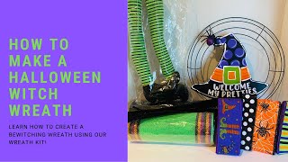 Witch Hat amp Legs Wreath Kit Tutorial [upl. by Tory]