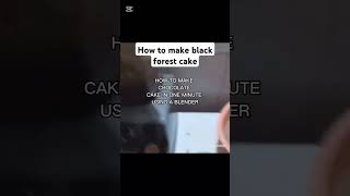 How to make black forest cake chocolatecake blackforestcake shortsfeed [upl. by Adliwa808]