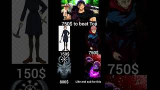 750 to beat Toji [upl. by Adnamma]