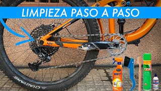 Cómo Limpiar la Transmisión de la Bicicleta Fácilmente 🧽  Mantenimiento Básico MTB 1 [upl. by Chapland]