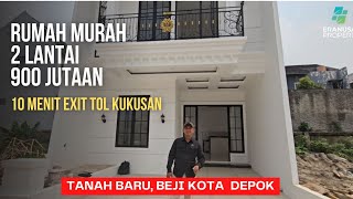 Rumah mewah murah 10 menit exit tol Kukusan di Tanah Baru Kota Depok [upl. by Ardnoek]