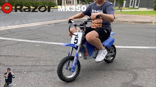 Seriously underrated electric dirt bike for kids  Razor MX350 [upl. by Colette780]