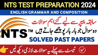 NTS SOLVED PAST PAPERS  NTS TEST PREPARATION 2024  MOST REPEATED NTS MCQS [upl. by Miun843]