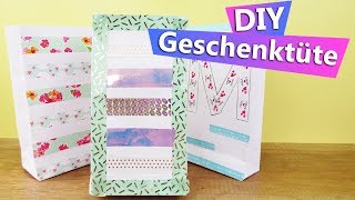 DIY Washi Tape Geschenktüten basteln  Schöne Alternative zu Geschenkpapier [upl. by Uziel]