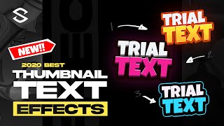 BEST TEXT EFFECTS for YouTube Thumbnails FREE PSD [upl. by Amjan495]