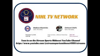 111024 NIHL GOTW  Madison Mavericks 14U GAA2 vs Elmhurst Chiefs 14U GAA2  Girls 14U American Div [upl. by Ahsienod]