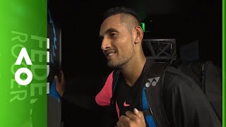 Nick Kyrgios on court interview 2R  Australian Open 2018 [upl. by Eelyab]