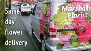 Same day flower delivery  Marshalls Florist Chorley UK [upl. by Patman]