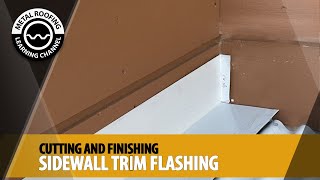 Finishing  Cutting Ends Of Sidewall Flashing On Metal Roof Install Sidewall At Endwall  Eave Ends [upl. by Eizzik344]