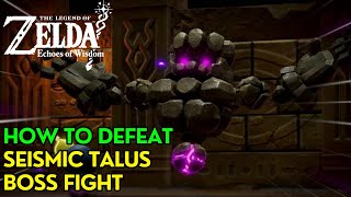 The Legend of Zelda Echoes of Wisdom  Seismic Talus Boss Guide [upl. by Lempres]